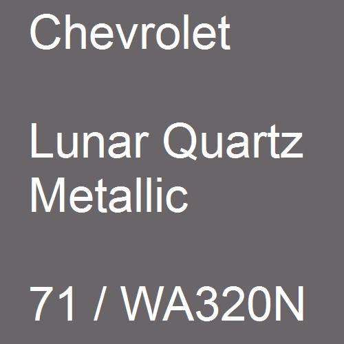 Chevrolet, Lunar Quartz Metallic, 71 / WA320N.